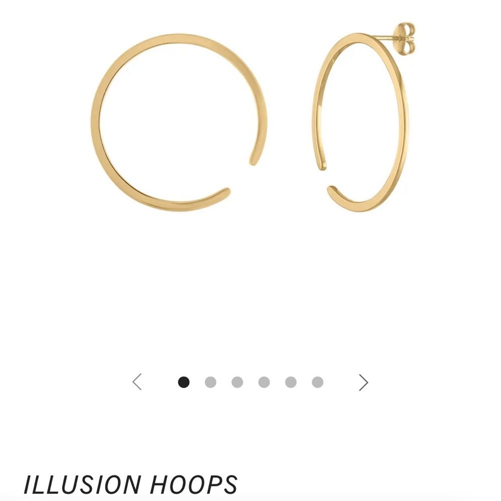 Maison Miru Illusion Hoop (gold, regular size)